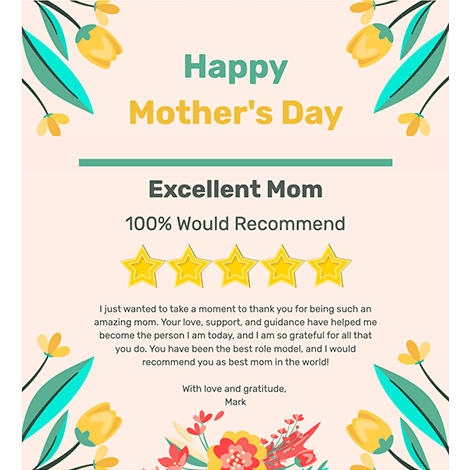 Five Star Mom Mother's Day eCard